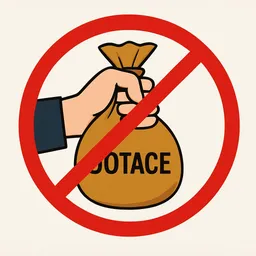 No-subsidies icon — crossed-out bag labelled SUBSIDIES