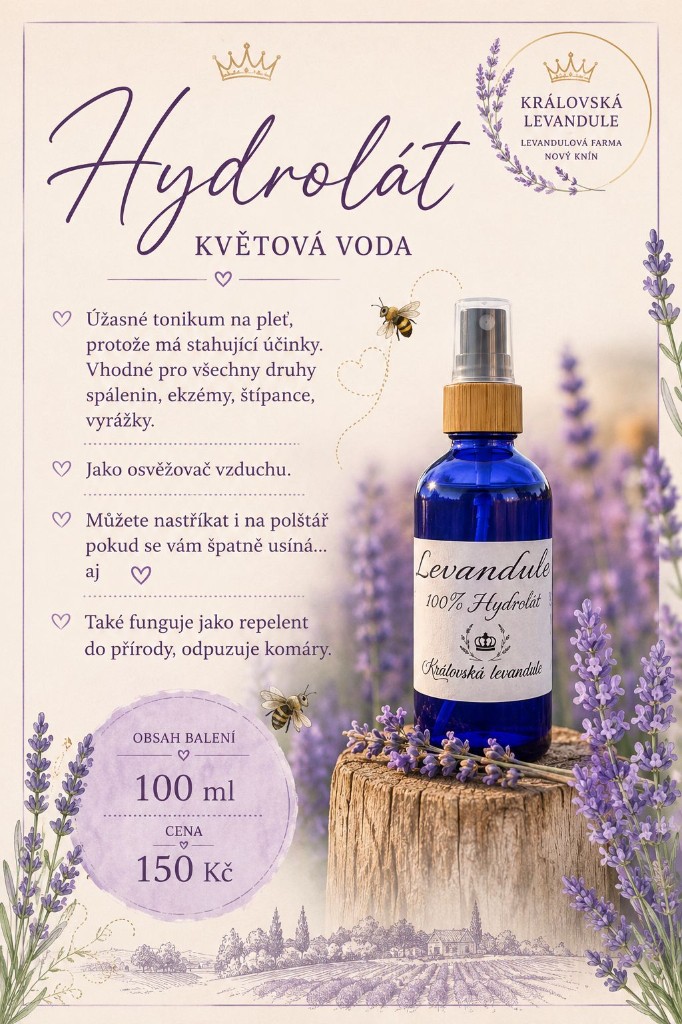 Hydrolát, 150 Kč